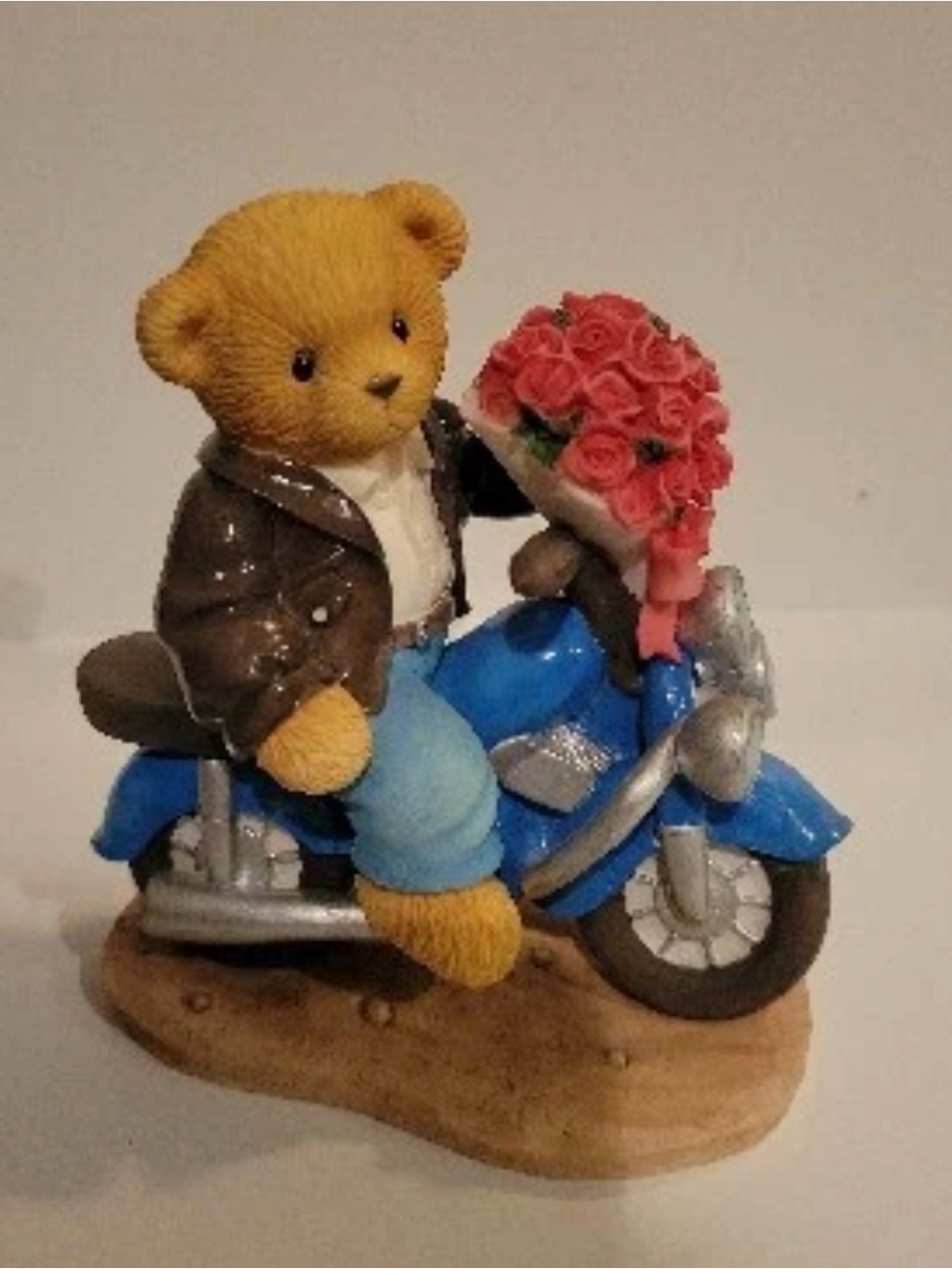 Very Rare Cherished Teddies 685976 Brad Wheeler Troy McBear Members Only Bike